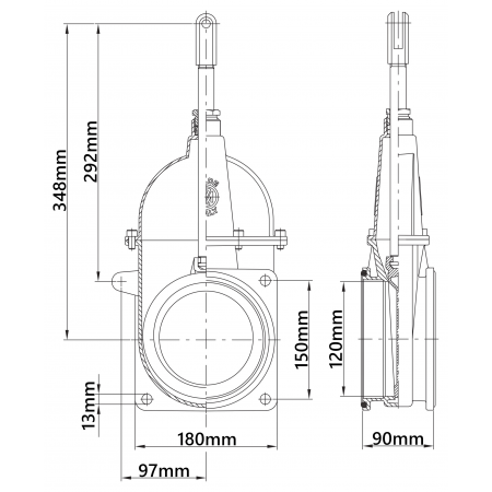 ZASUWA MOSIĘŻNA MZ 5